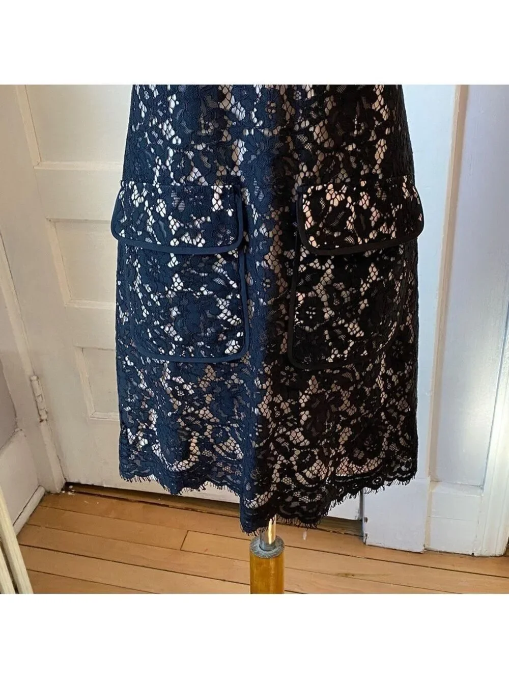 J. Crew Sleeveless Lace Overlay Cocktail Dress, Size 0